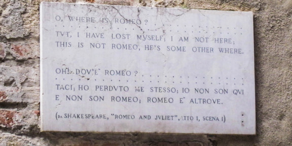 Poëzie, William Shakespeare, Verona, Romeo and Juliet