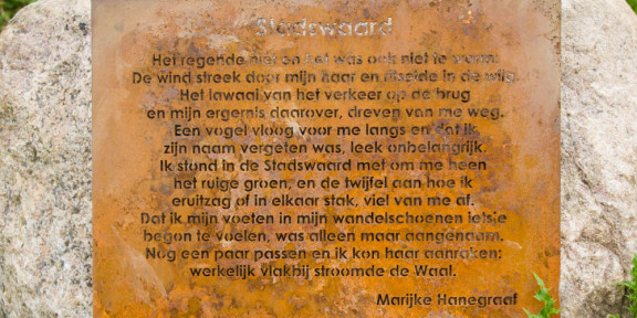 Poëzie, Marijke Hanegraaf, Stadswaard, Nijmegen