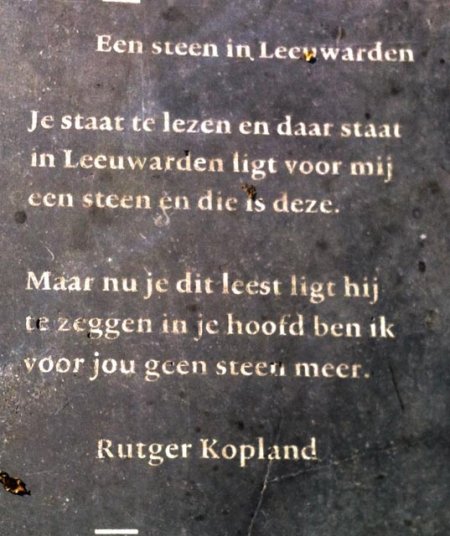 Poëzie, gedicht, Leeuwarden, Rutger Kopland