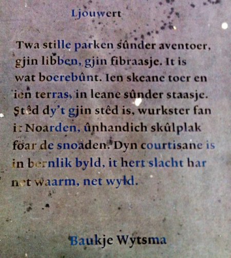 Poëzie, gedicht, Baukje Wytsma, Leeuwarden