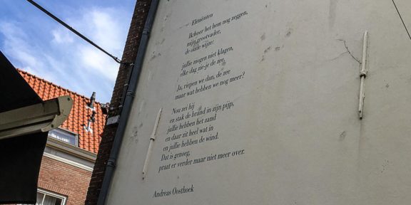 Poëzie, gedicht, Andreas Oosthoek, Middelburg