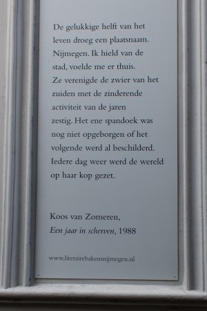Poëzie, prozagedicht, Koos van Zomeren, Nijmegen