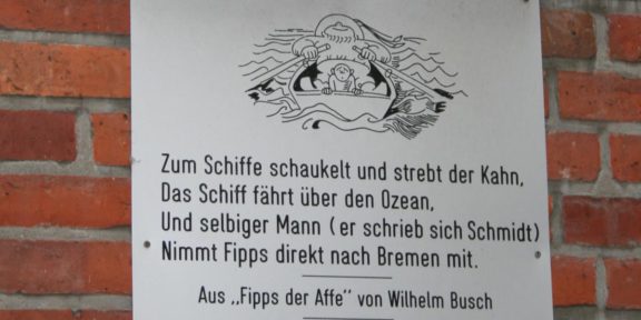 Poëzie, dichtregels, Wilhelm Busch, Bremen
