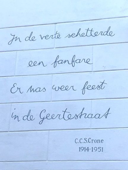 Poëzie, dichtregels, C.C.S. Crone, Utrecht