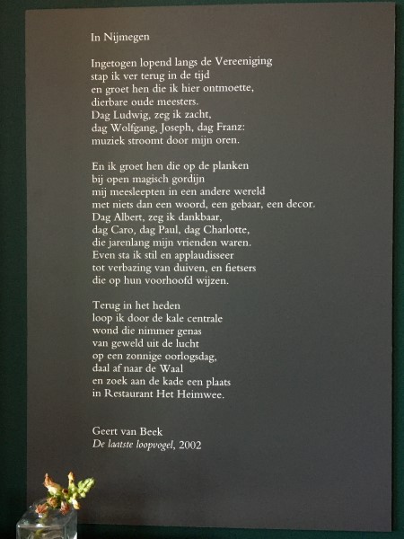 Poëzie, gedicht, Geert van Beek, Nijmegen