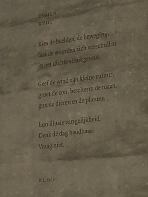 Poëzie, gedicht, K.L. Poll, Den Haag