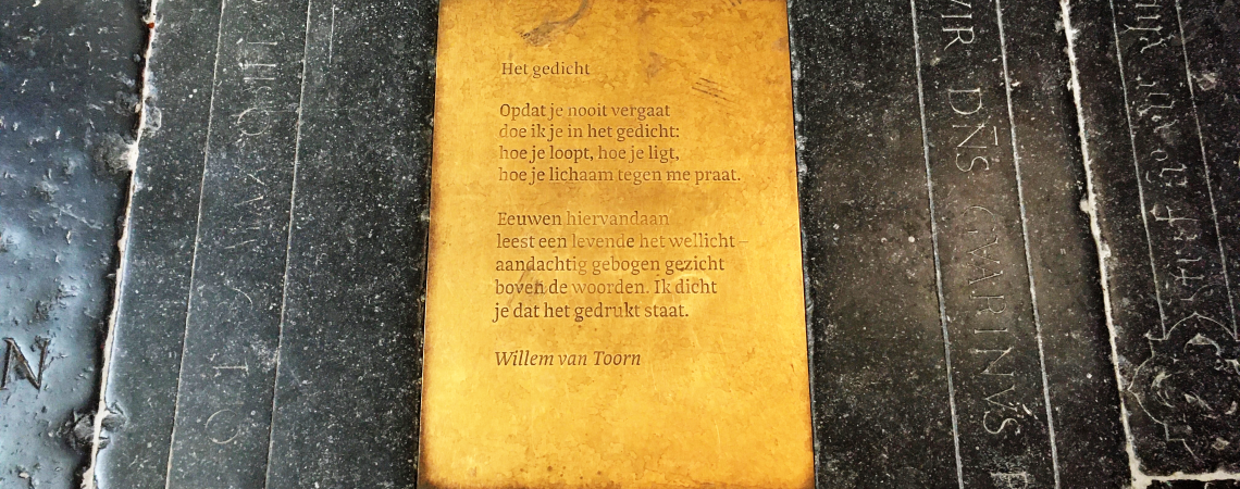 Poëzie, gedicht, vloergedicht, Willem van Toorn, Breda