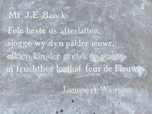 Lammert Wiersma, Mr. J.E. Banck