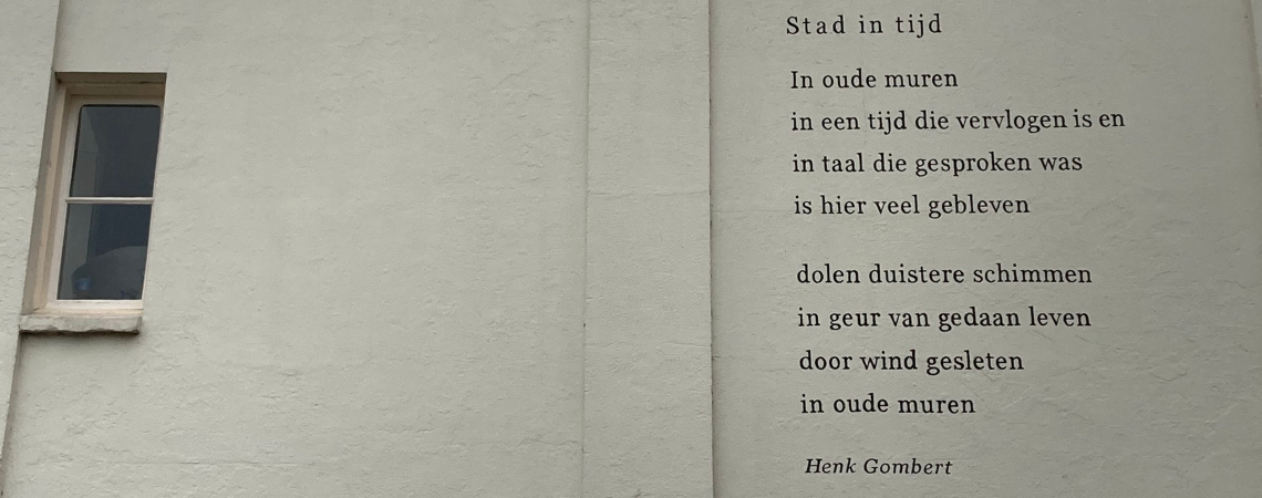 Poëzie, straatpoëzie, gedicht, muurgedicht, Henk Gombert, Zutphen
