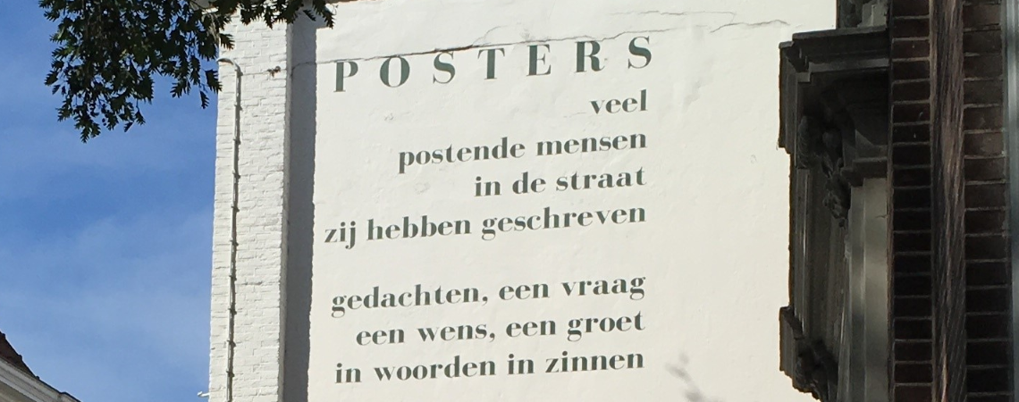 Poëzie, straatpoëzie, gedicht muurgedicht, Johannes herman Buma, Middelburg