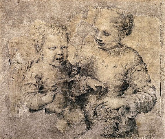 Jongen gebeten door een garnaal van Sofonisba Anguissola