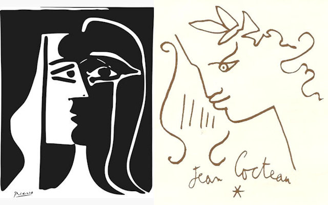 Pablo Picasso en Jean Cocteau