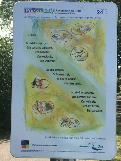 Lijmen, gedicht van Joke van Leeuwen, gevonden in Ravenstein