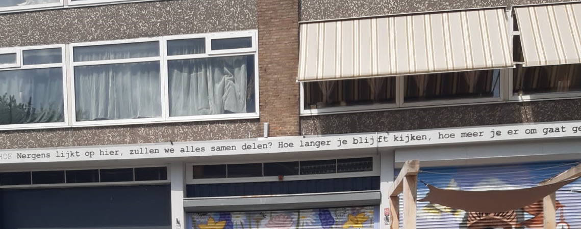 Poëzie, straatpoëzie, dichtregel, Dordrecht, Juno Rissema