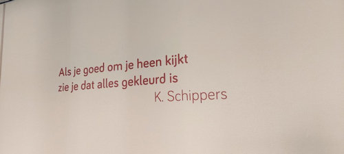 Gedicht van K. Schippers, gevonden in Eindhoven