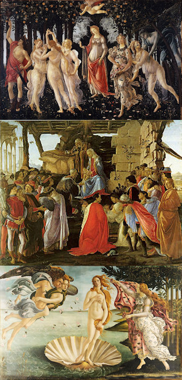 Drie schilderijen van Sandro Botticelli dienden als inspiratiebron voor een muzeikstuk van Ottorino Respighi