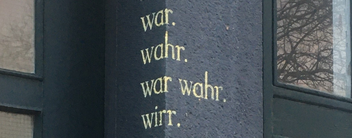 Poëzie, straatpoëzie, gedicht, muurgedicht, Konrad Bayer, Leiden
