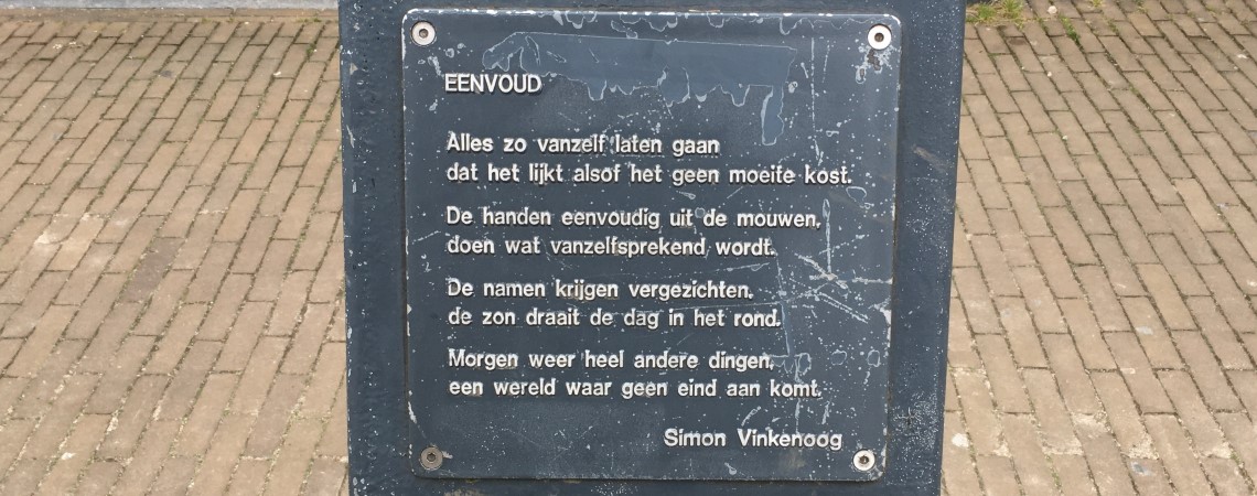 Poëzie, straatpoëzie, gedicht, Simon Vinkenoog, Doetinchem