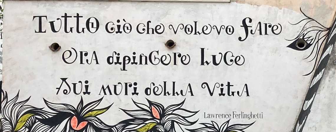 Poëzie, straatpoëzie, dichtregel, Lawrence Ferlinghetti, Salerno