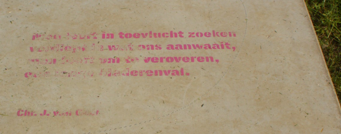 Poëzie, straatpoëzie, gedicht, Chr. J. van Geel, Watou
