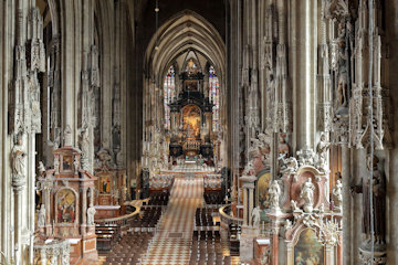 Interieur van de Stephansdom in Wenen