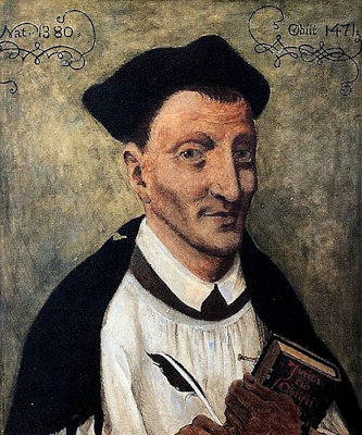 Portret van Thomas a Kempis door onbekende tijdgenoot