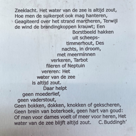 Zeeklacht, gedicht van Cees Buddingh, gevonden in Elst