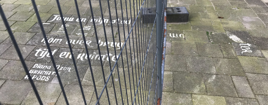 Poëzie, straatpoëzie, gedicht, Diana Ozon, Amsterdam