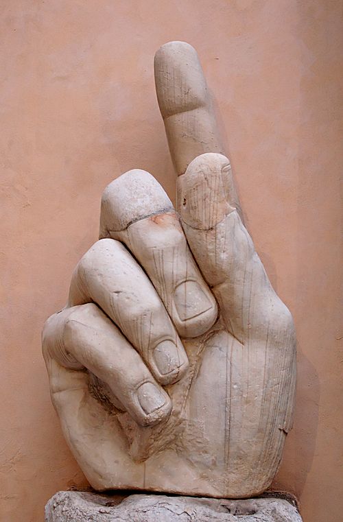Hand van keizer Constantijn, Rome