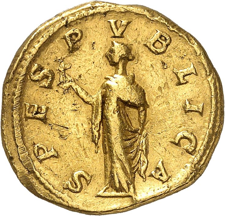 Spes publica op een Romeinse munt