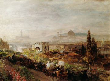 Oswald Achebach, Blick auf Florenz