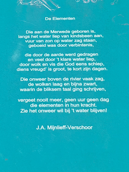De elementen, gedicht van J.A. Mijnlieff-Verschoor